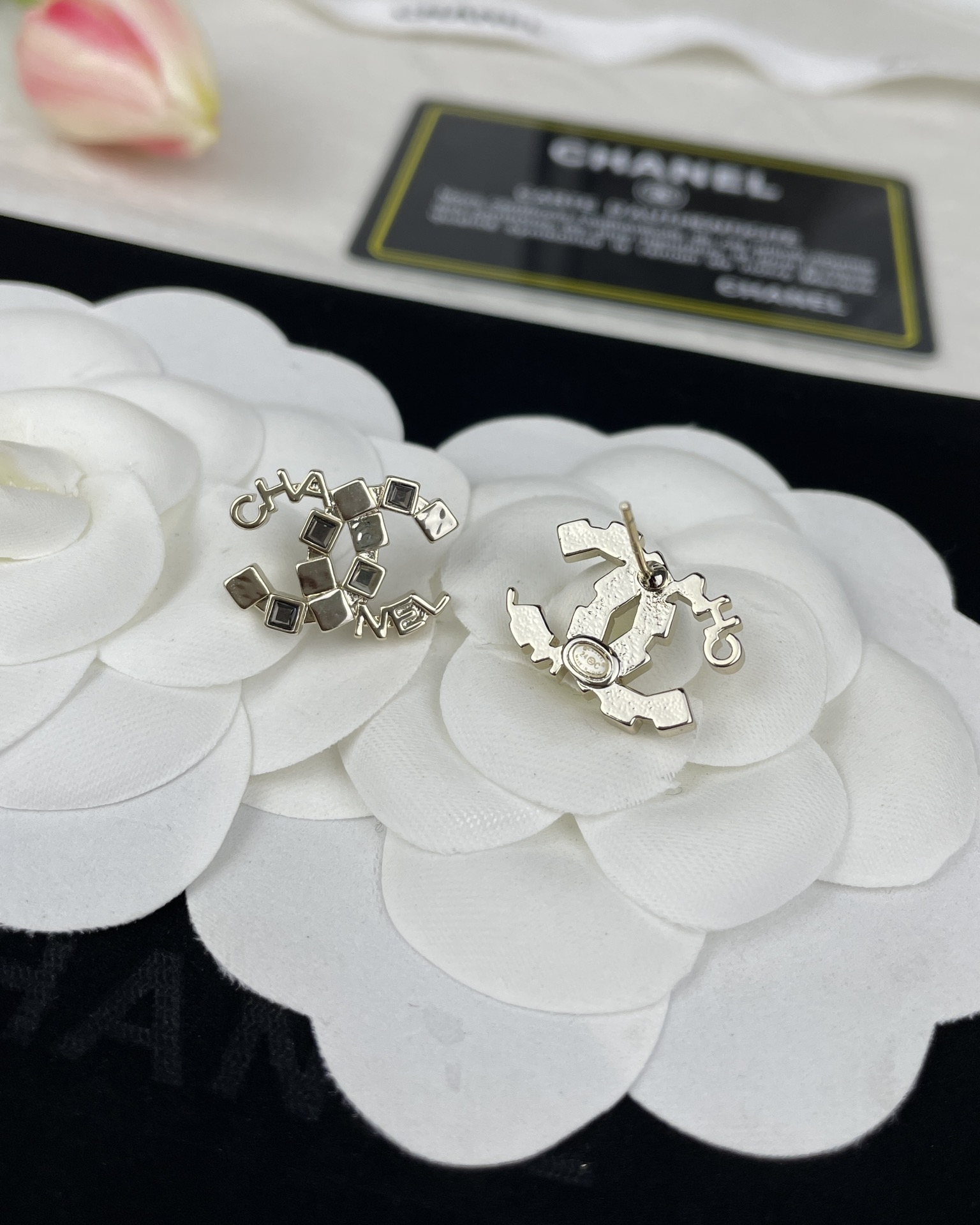 Chanel Letter Brooch Earrings - Best Replica Jewelry™