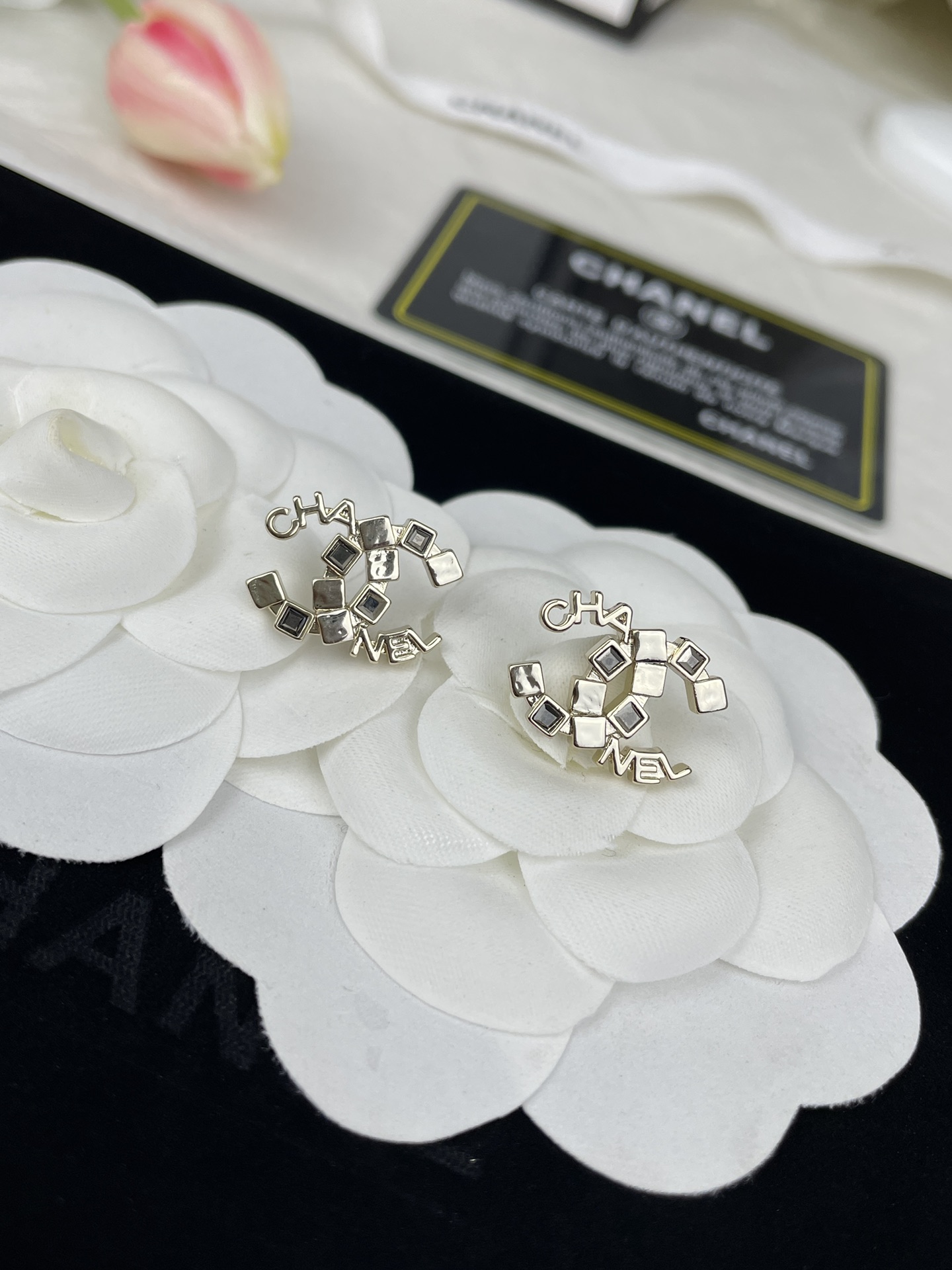 Chanel Letter Brooch Earrings - Best Replica Jewelry™