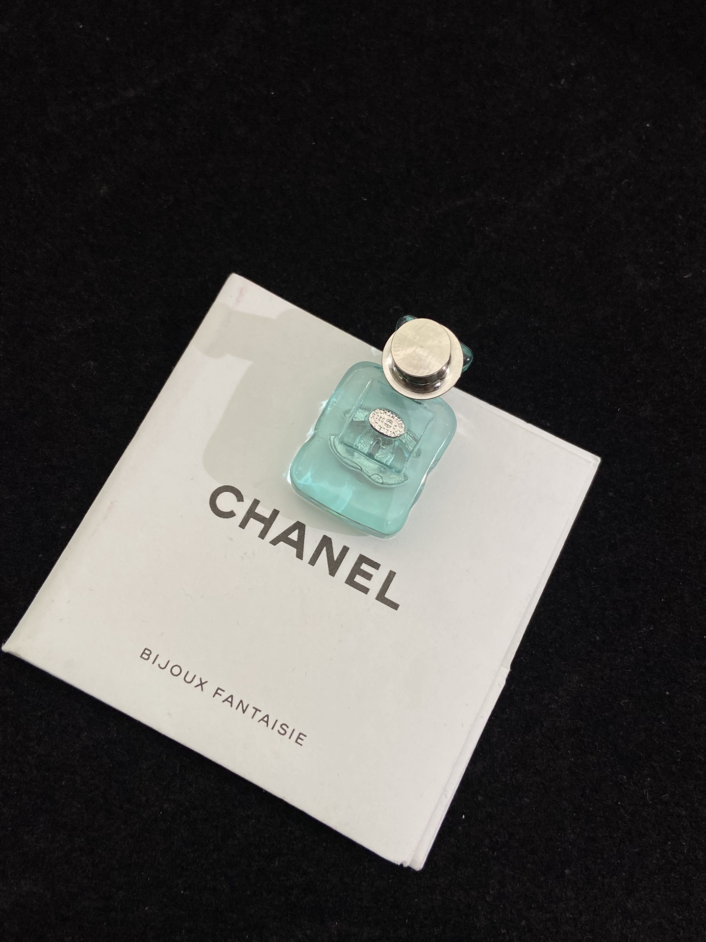 Chanel Jelly Green Perfume Bottle Brooch - Best Replica Jewelry™