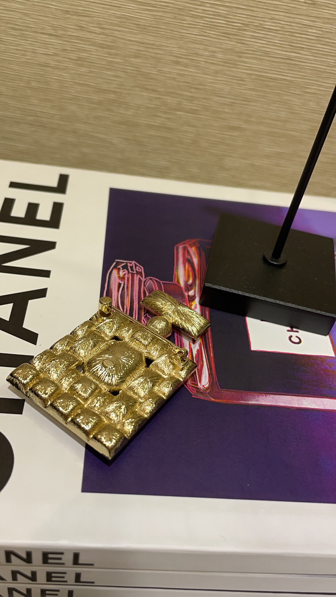 Chanel Rhinestone Perfume Bottle Brooch - Best Replica Jewelry™