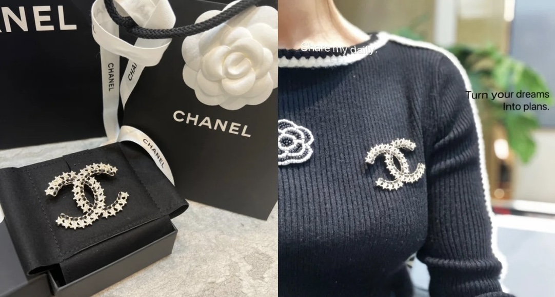 Chanel Little Star Leather Wrap CC Brooch - Best Replica Jewelry™