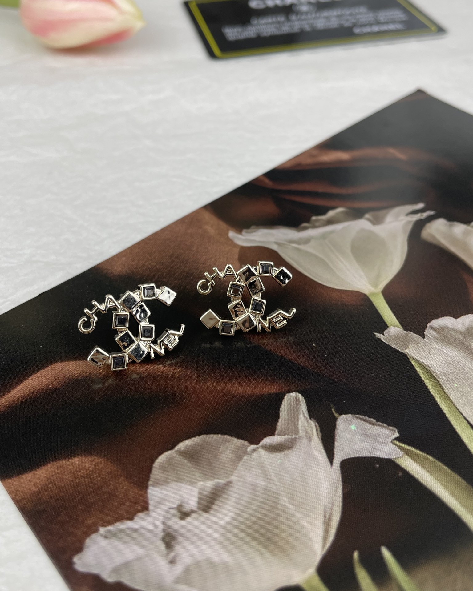 Chanel Letter Brooch Earrings - Best Replica Jewelry™