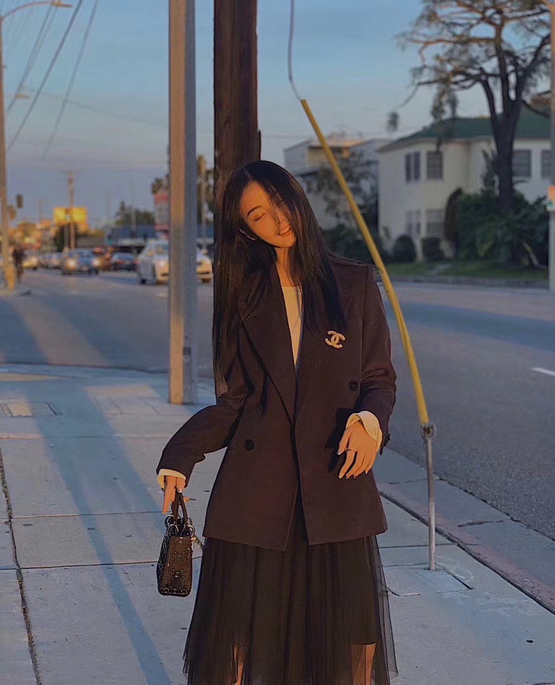 Chanel Light Gold Pave Pearl Brooch - Best Replica Jewelry™