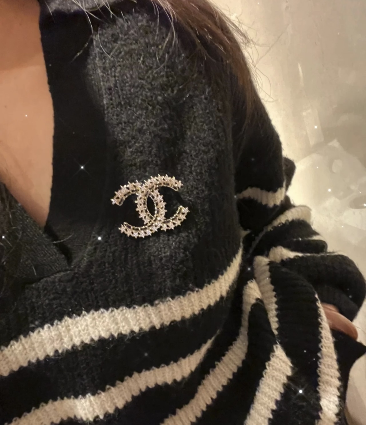 Chanel Little Star Leather Wrap CC Brooch - Best Replica Jewelry™