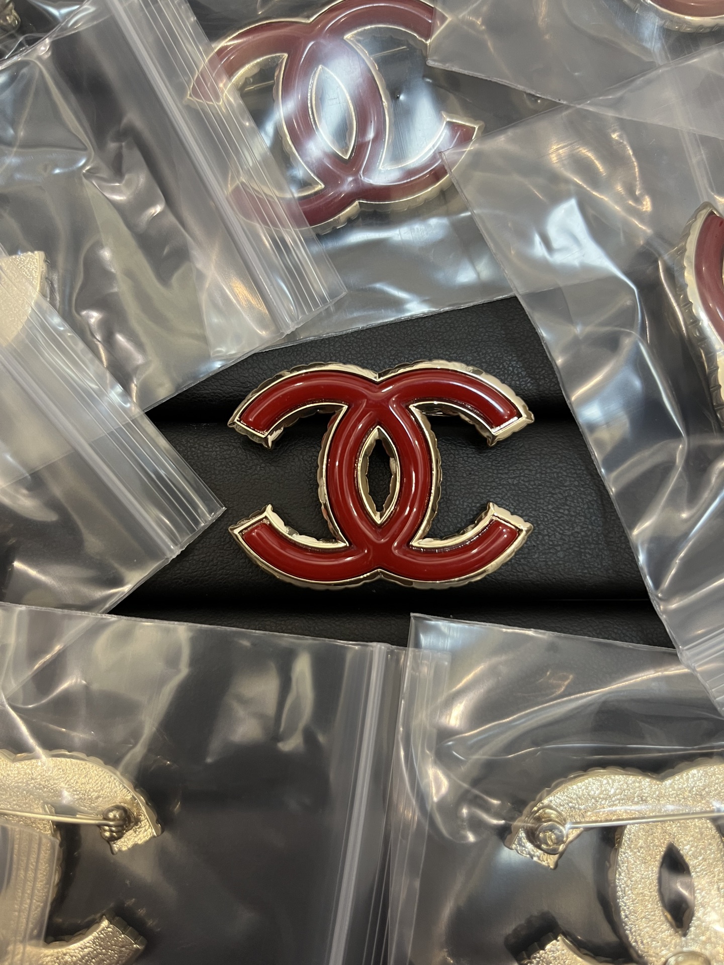 Chanel Red Brooch - Best Replica Jewelry™