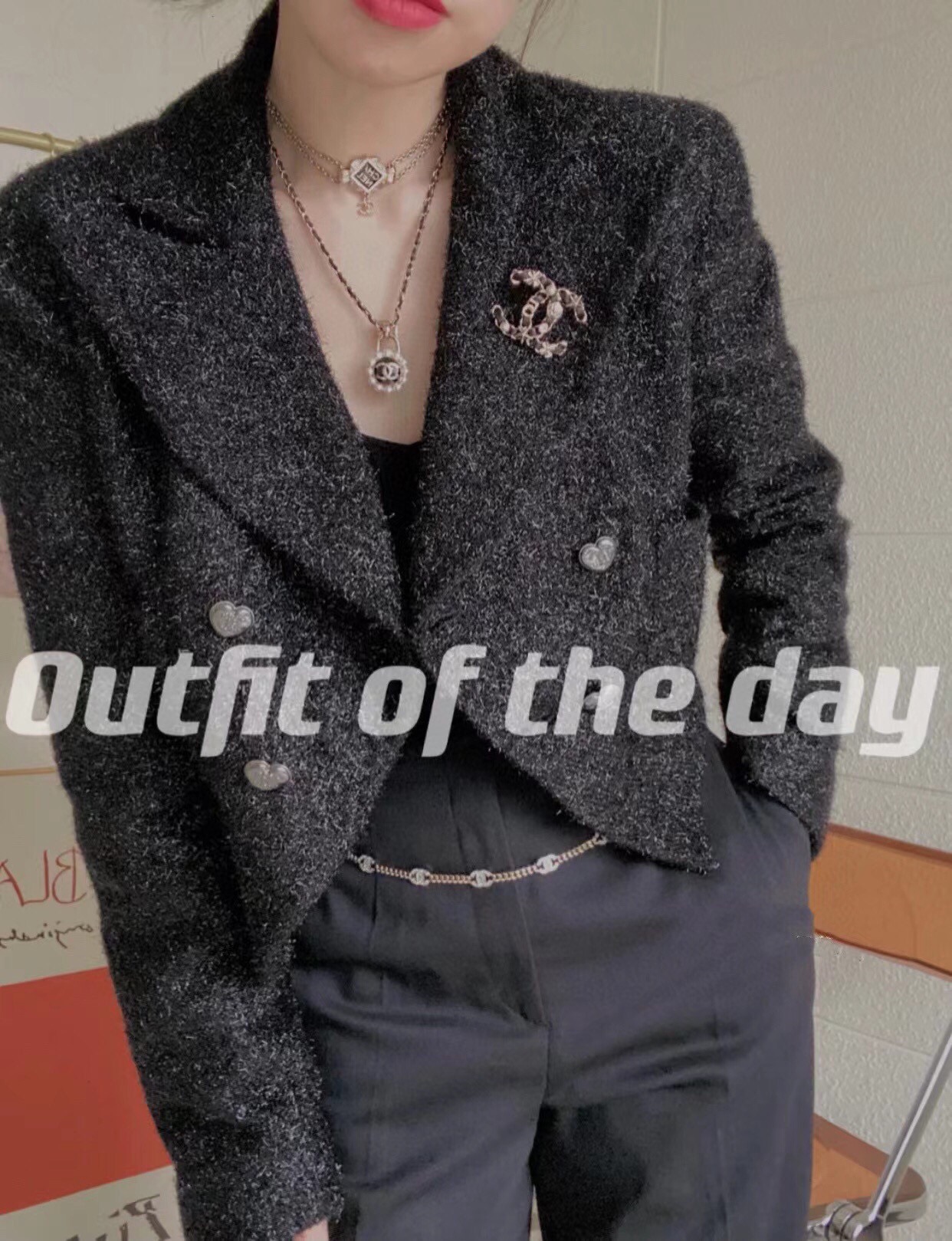 Chanel Star Leather Wrap Gold CC Brooch - Best Replica Jewelry™