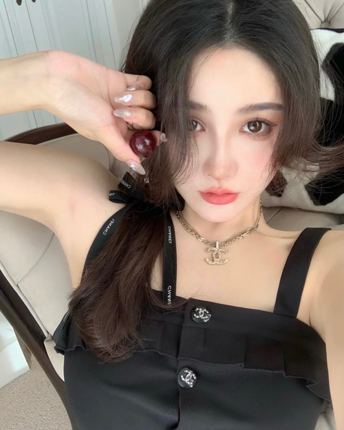 Chanel Embossed Monogram Brooch Earrings Necklace - Best Replica Jewelry™