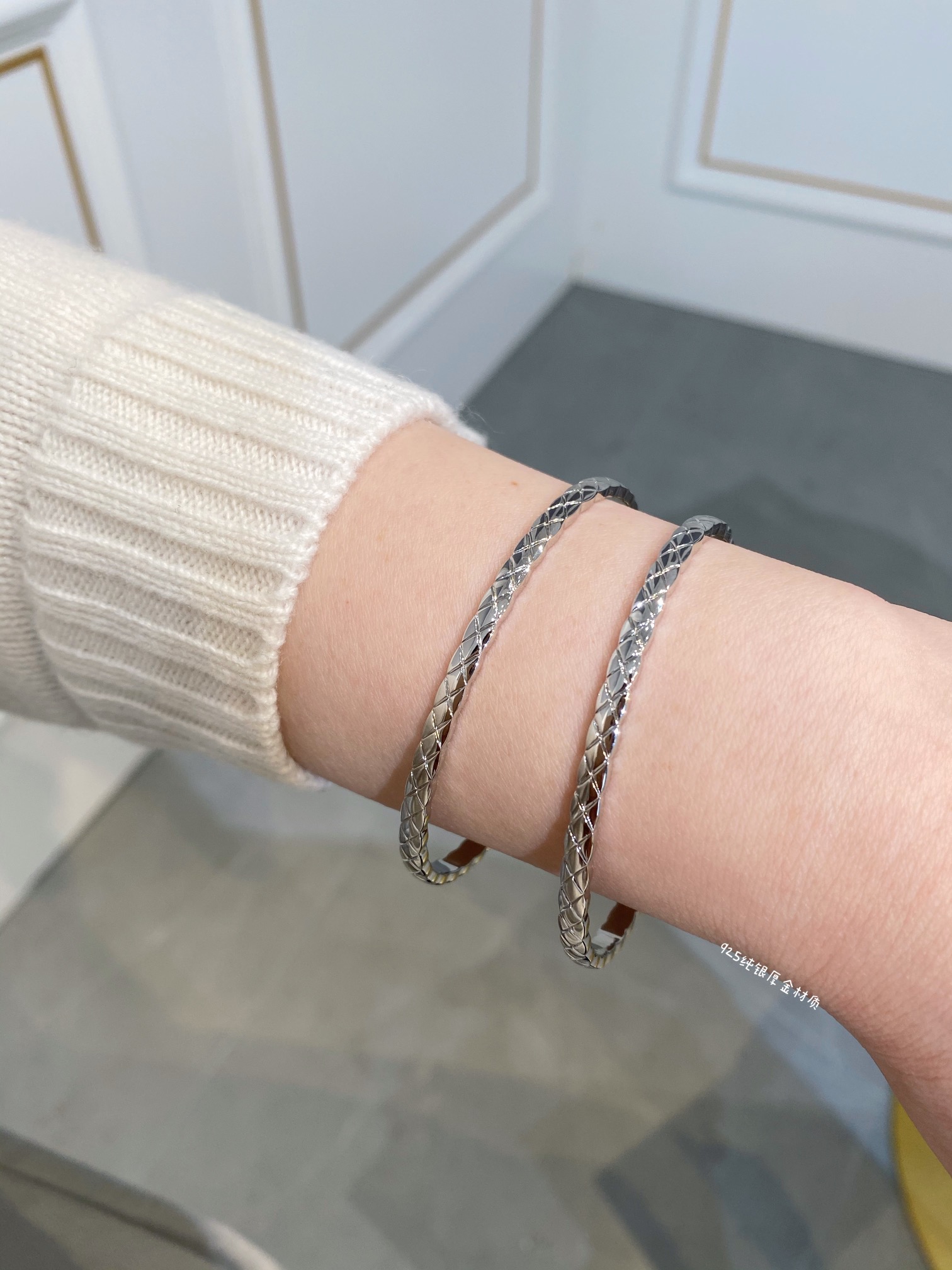 Chanel Coco Crush Open Cuff Bangle Bracelet - Best Replica Jewelry™