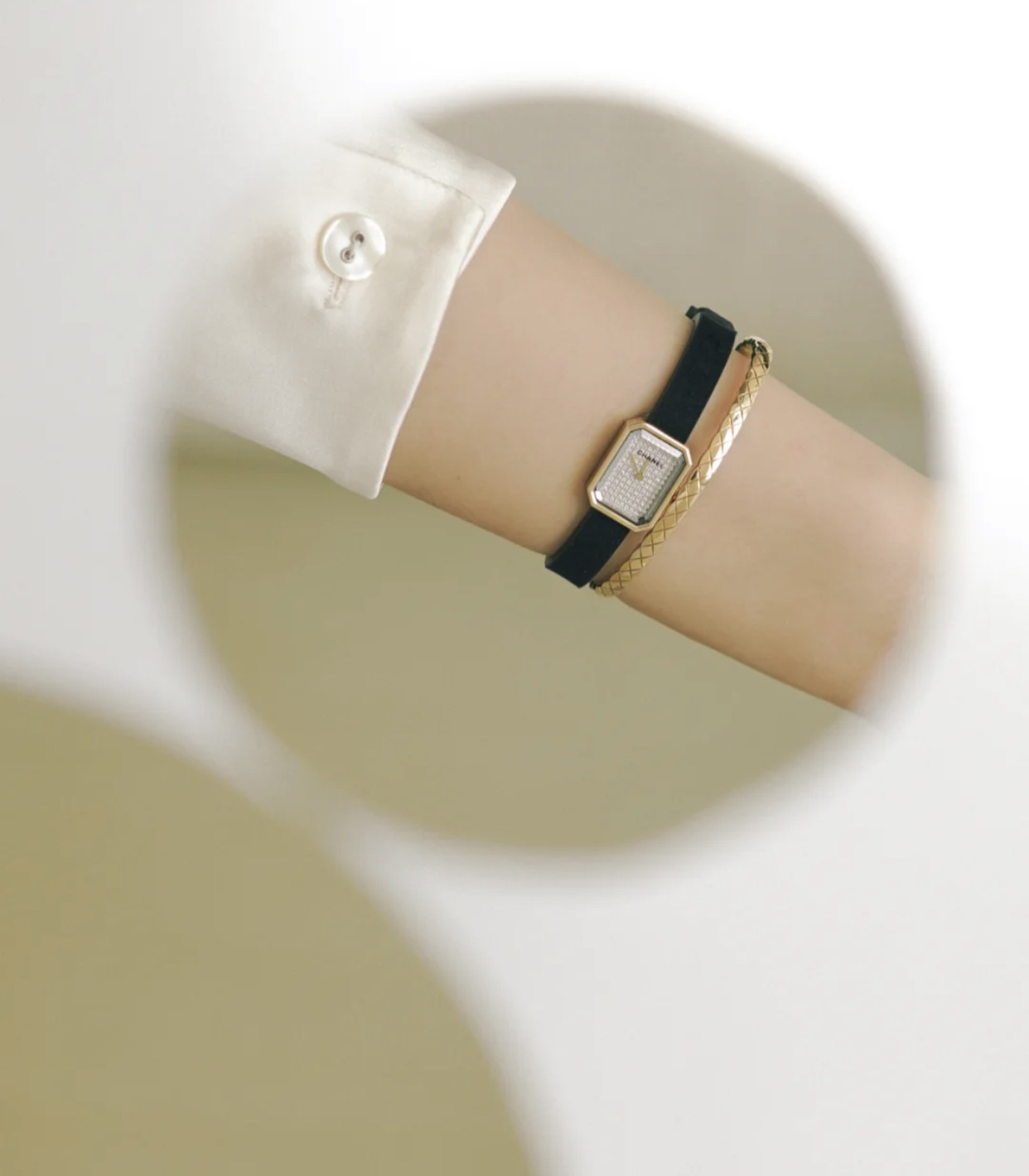 Chanel Coco Crush Open Cuff Bangle Bracelet - Best Replica Jewelry™