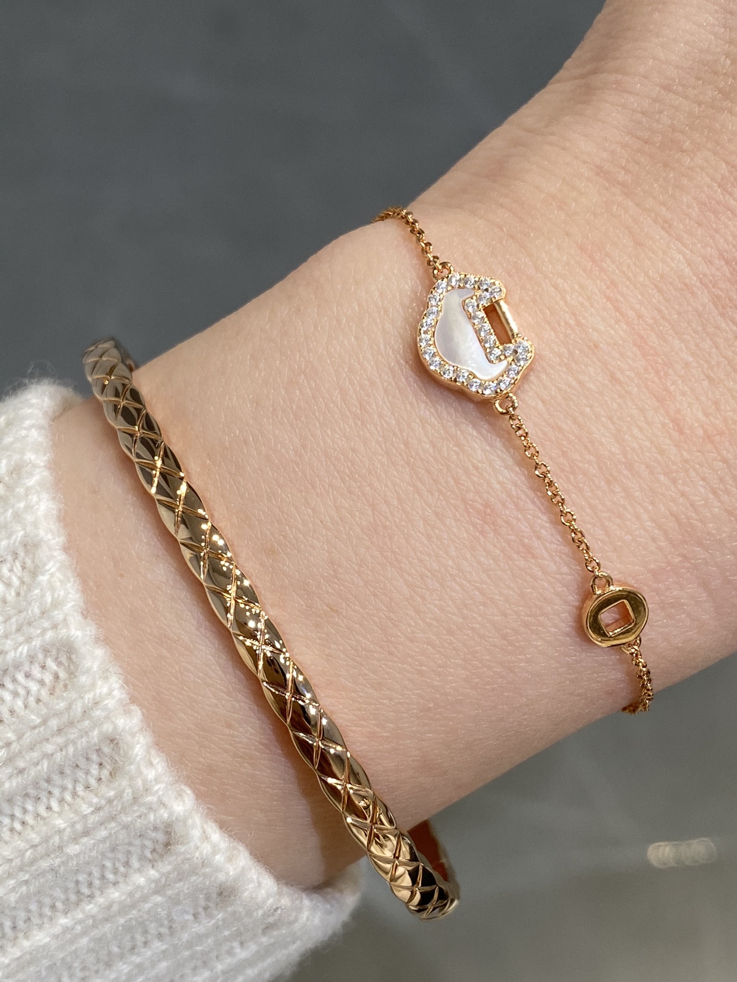 Chanel Coco Crush Open Cuff Bangle Bracelet - Best Replica Jewelry™