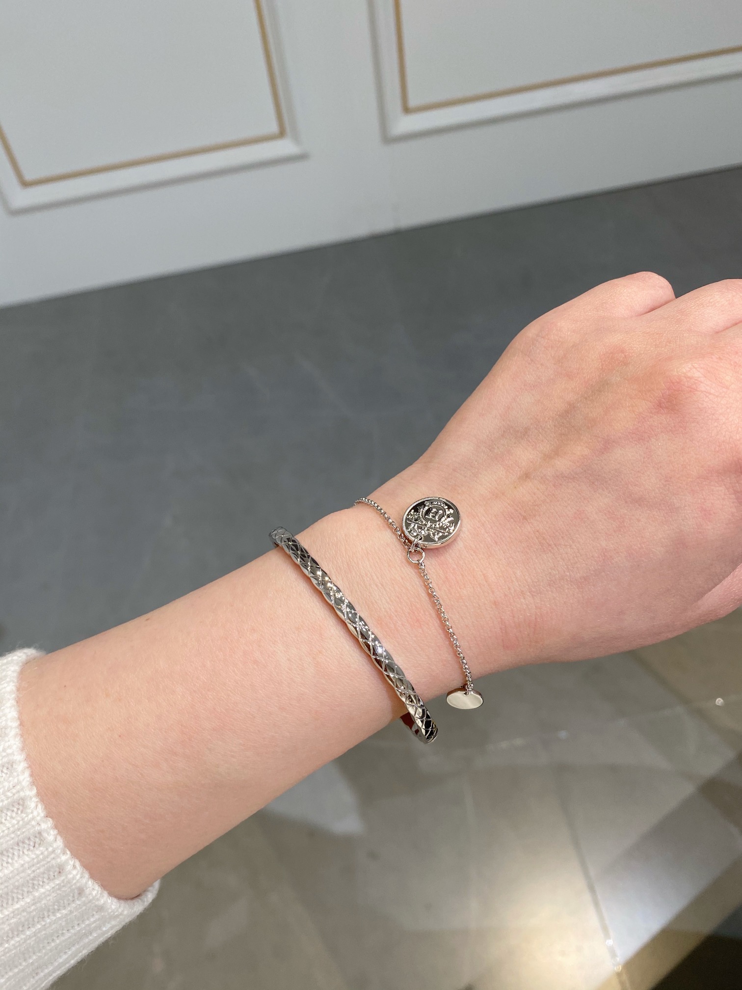 Chanel Coco Crush Open Cuff Bangle Bracelet - Best Replica Jewelry™