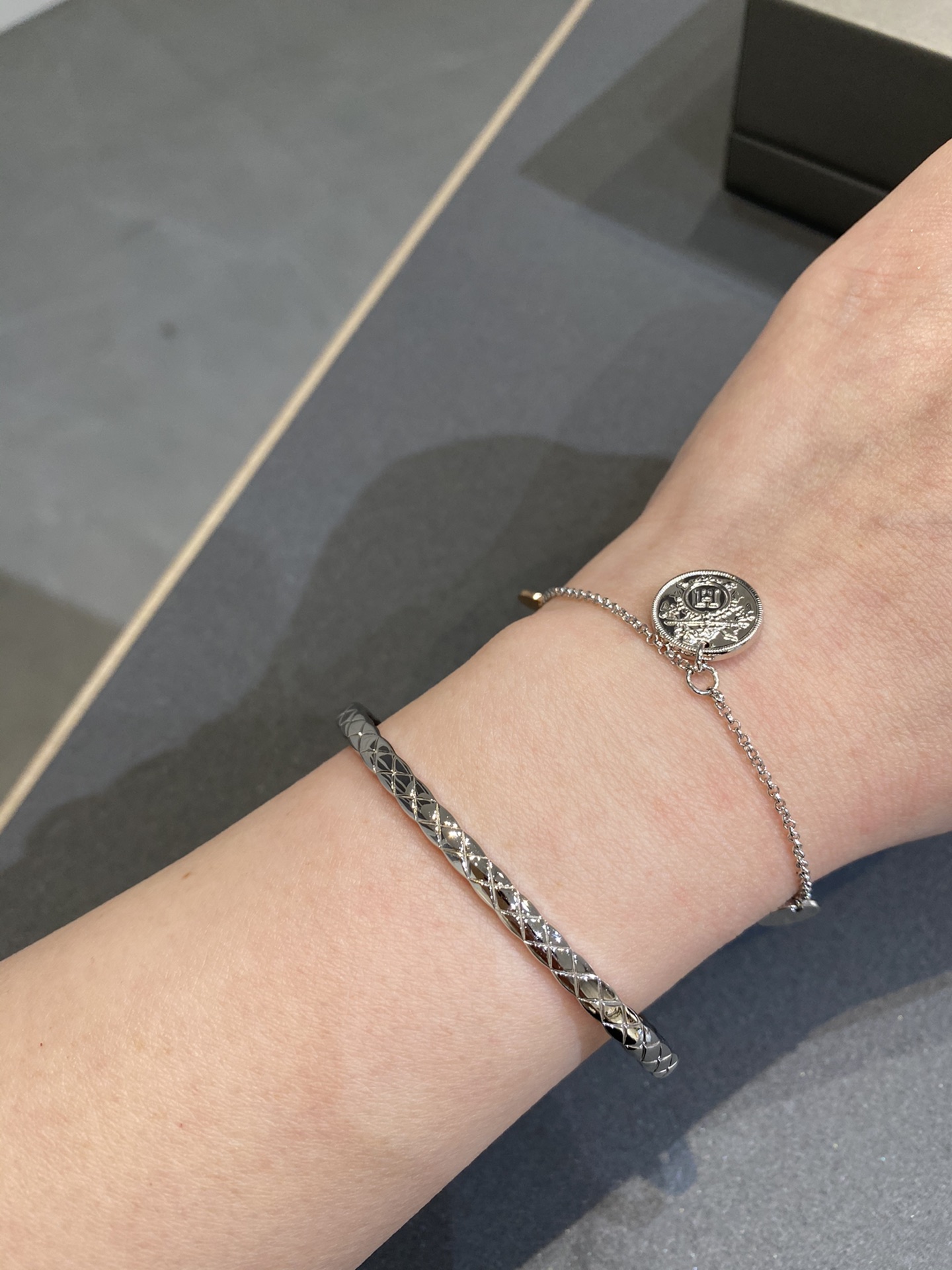 Chanel Coco Crush Open Cuff Bangle Bracelet - Best Replica Jewelry™