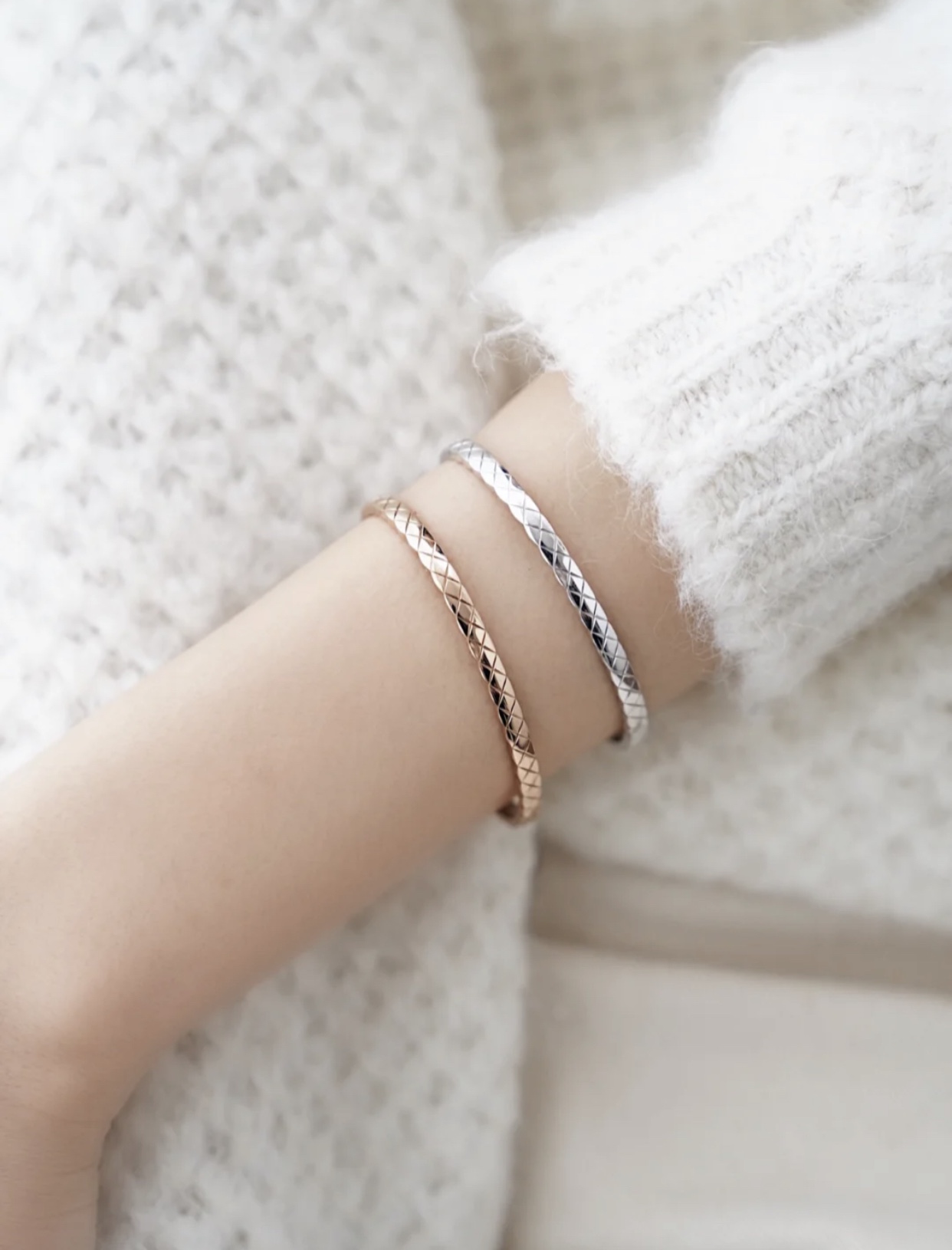 Chanel Coco Crush Open Cuff Bangle Bracelet - Best Replica Jewelry™