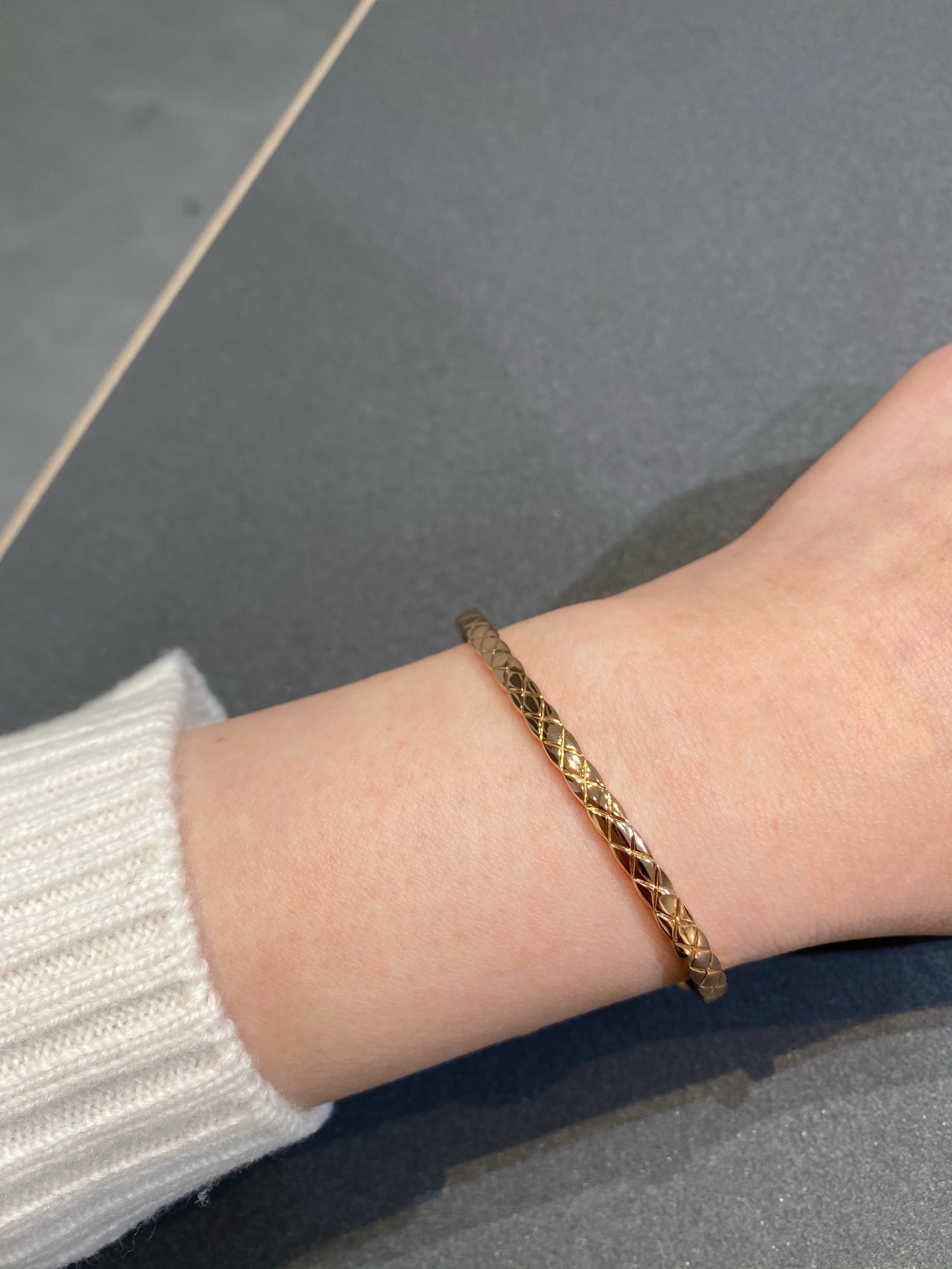 Chanel Coco Crush Open Cuff Bangle Bracelet - Best Replica Jewelry™