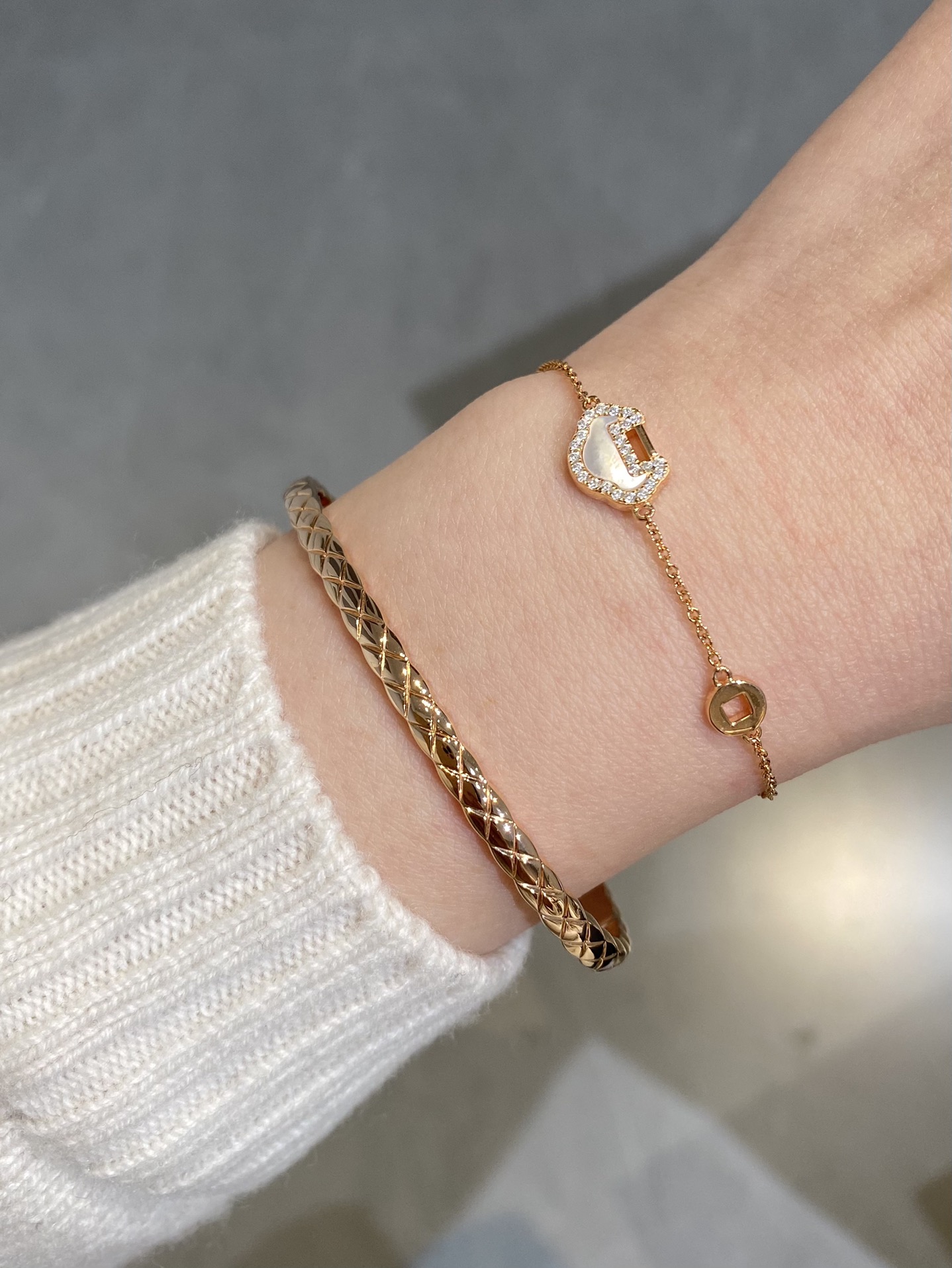 Chanel Coco Crush Open Cuff Bangle Bracelet - Best Replica Jewelry™