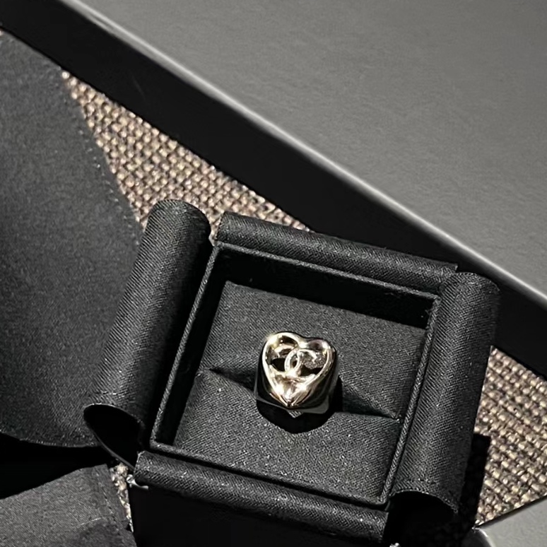 Chanel Hollow Heart Bracelet Earrings Ring Leather Necklace - Best Replica Jewelry™