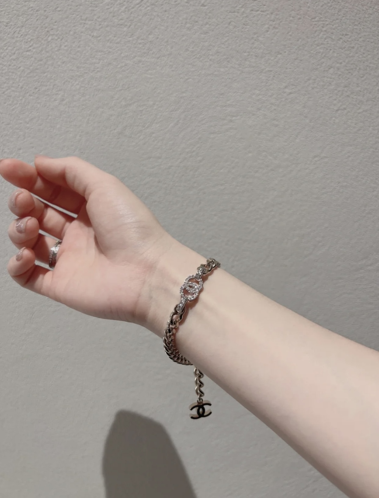 Chanel Mixed Color Cuban Chain Bracelet Earrings Choker Necklace - Best Replica Jewelry™