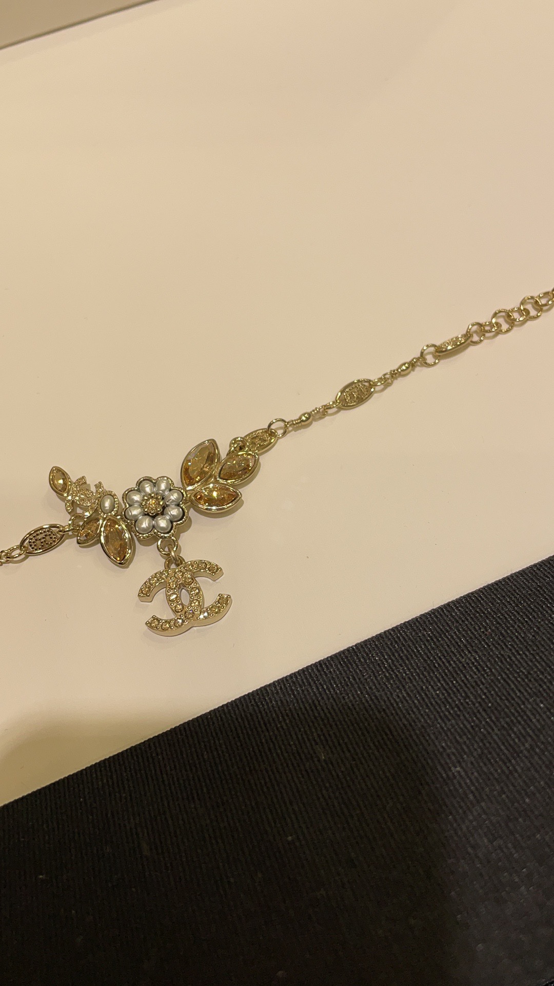 Chanel Ear of Wheat Pearl Flower Bracelet - Best Replica Jewelry™
