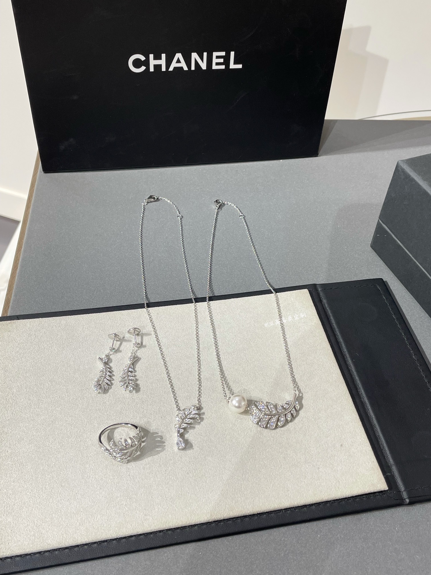 Chanel Diamond Feather Plume De Ring Earrings Necklaces - Best Replica Jewelry™