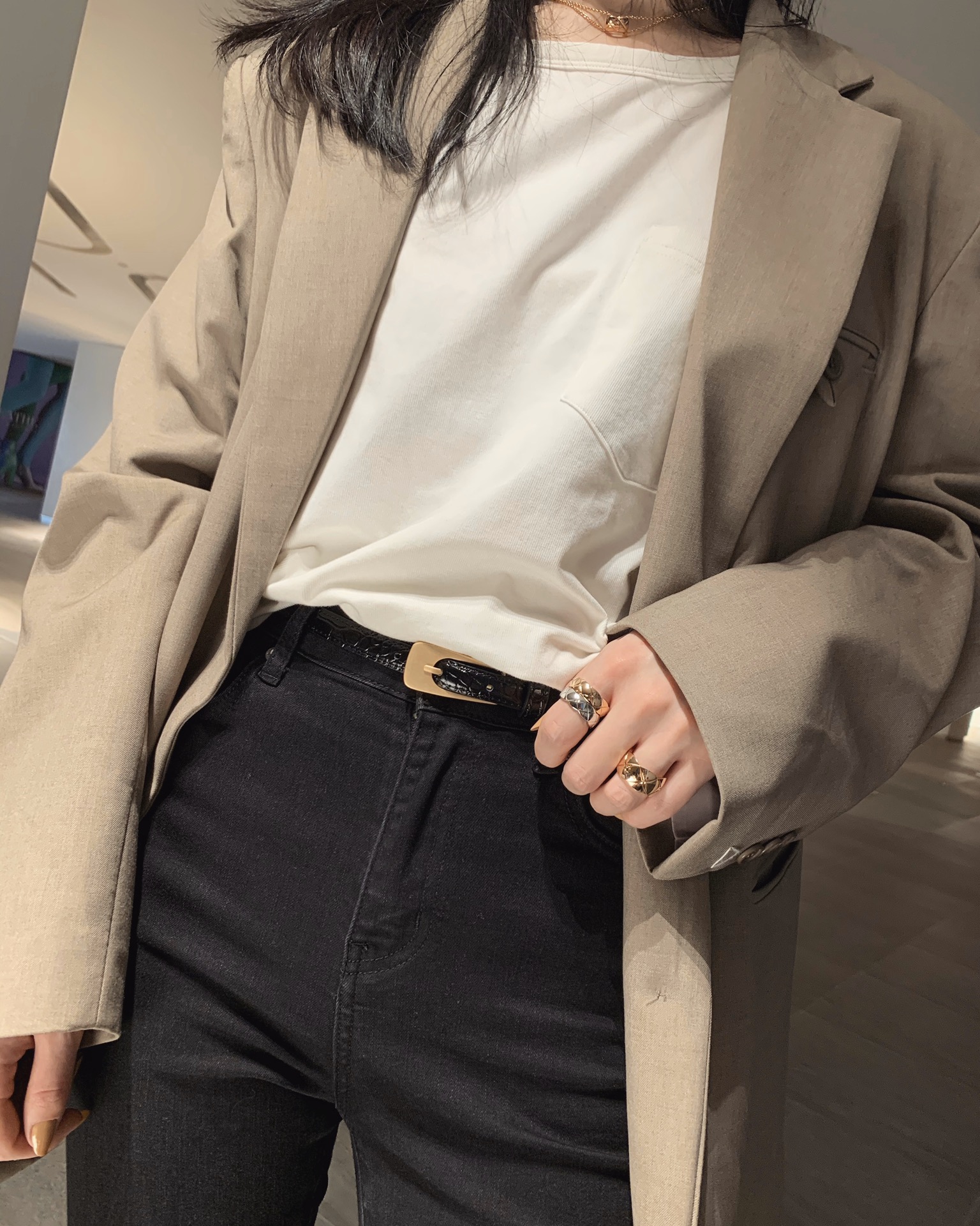 Chanel No Diamond Wide Coco Crush Ring - Best Replica Jewelry™