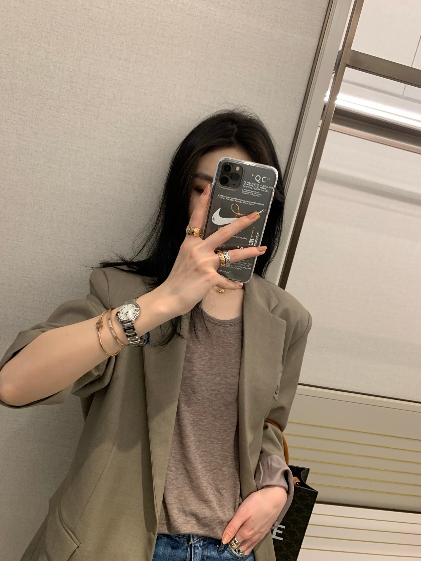 Chanel No Diamond Wide Coco Crush Ring - Best Replica Jewelry™