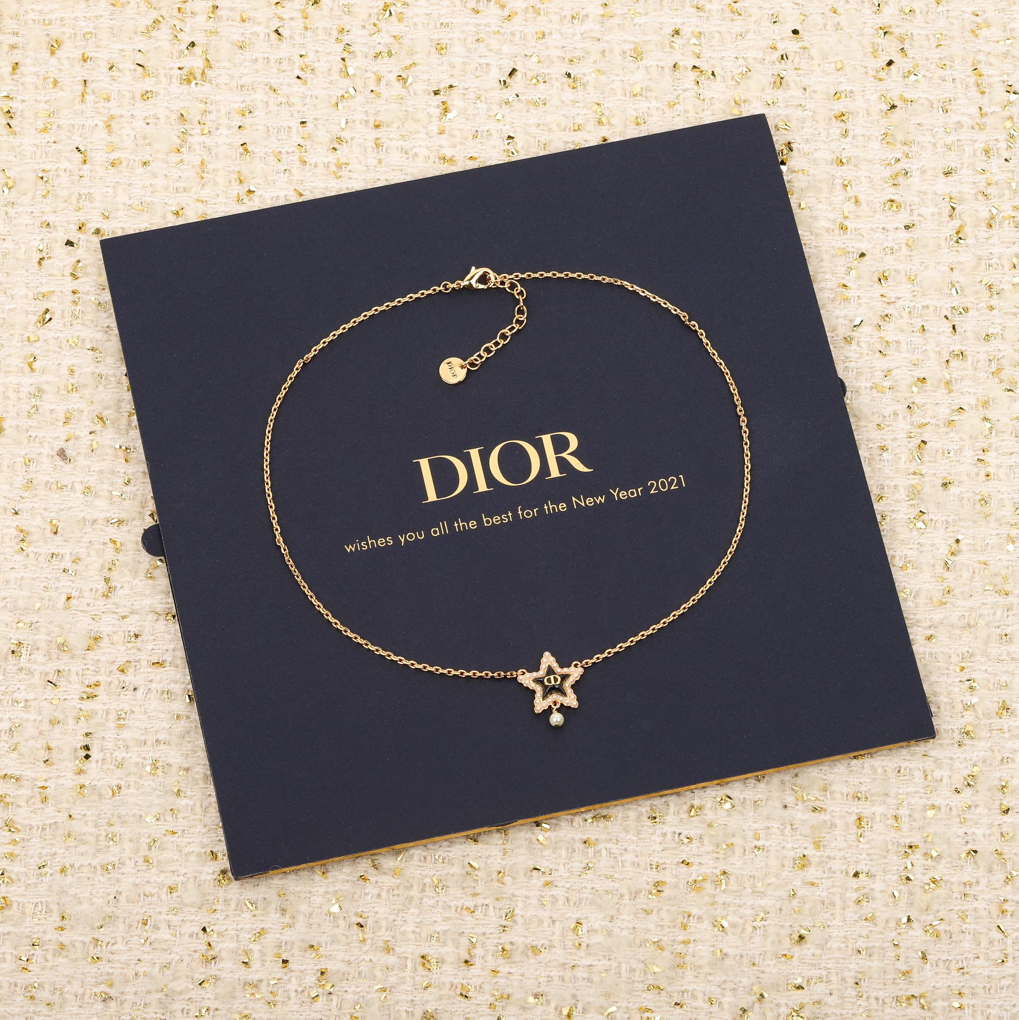 Dior Black Star Pendant Necklace - Best Replica Jewelry™