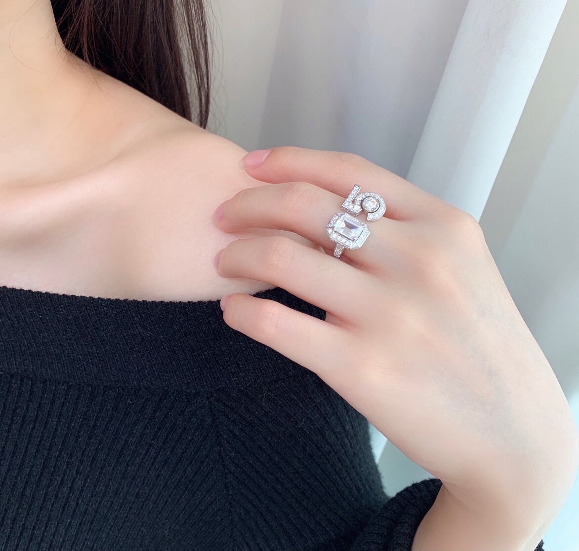 Chanel Open Cuff NO.5 Ring - Best Replica Jewelry™