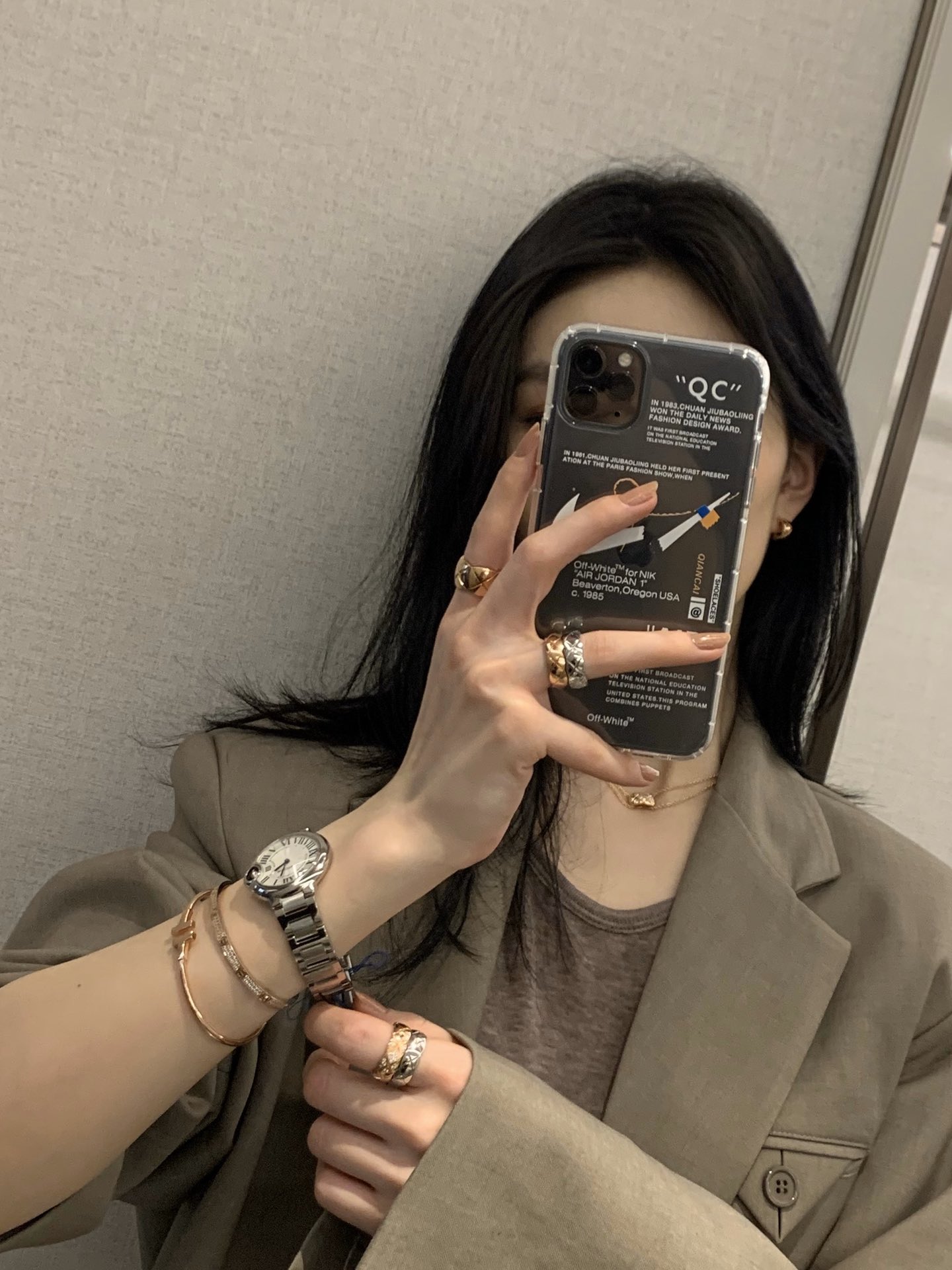 Chanel No Diamond Wide Coco Crush Ring - Best Replica Jewelry™