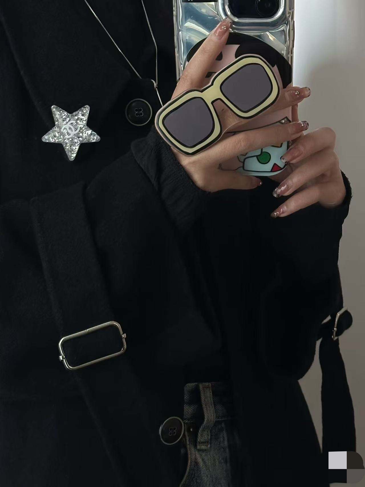 Chanel Silver Star Brooch - Best Replica Jewelry™