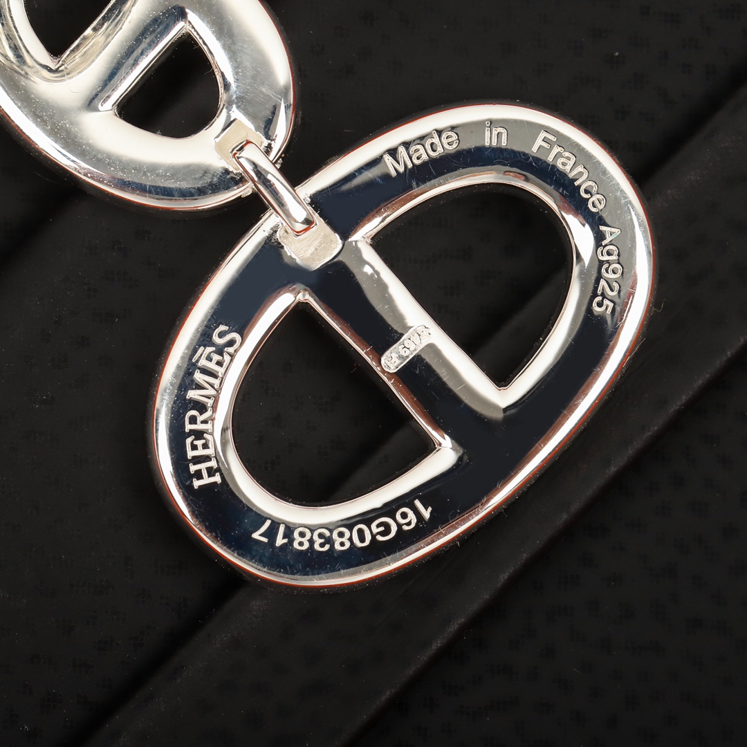 Hermes Pig Nose Dangle Earrings in Silver - Best Replica Jewelry™