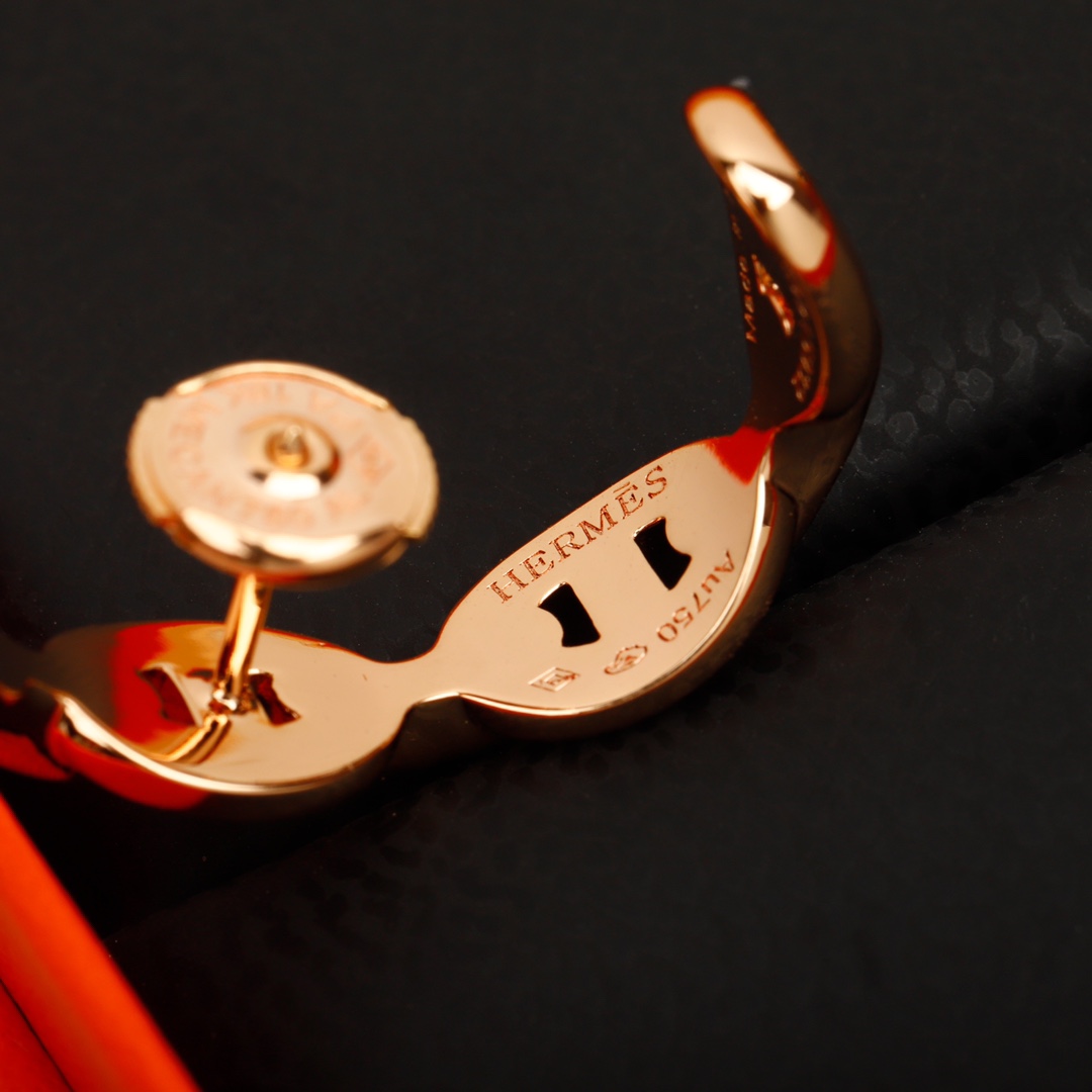 Hermes Pig Nose Half Hoop Earrings - Best Replica Jewelry™