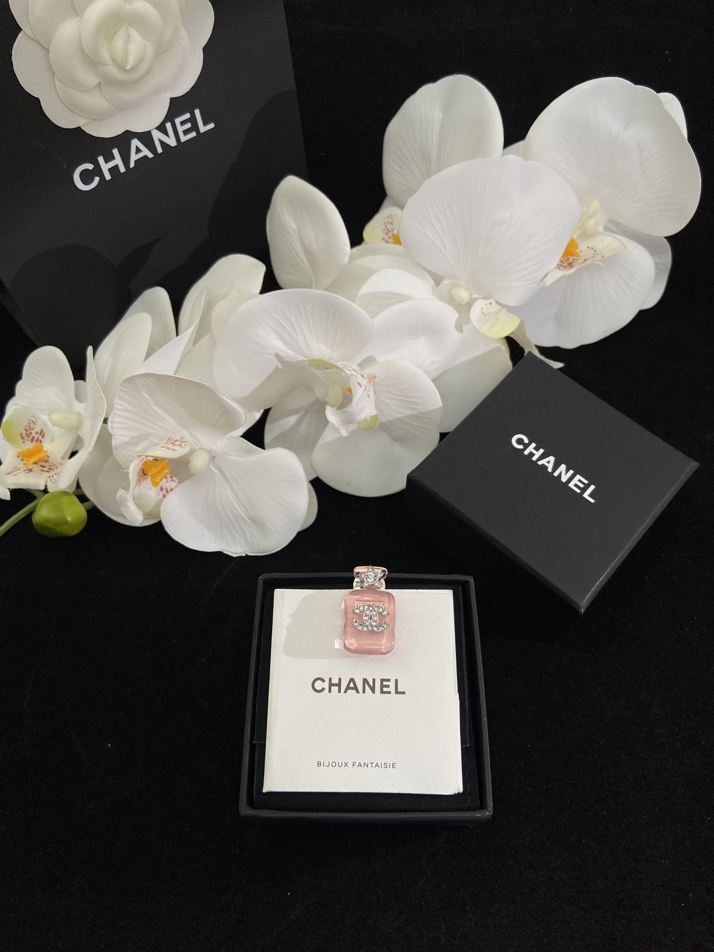 Chanel Pink Jelly Perfume Bottle Brooch - Best Replica Jewelry™