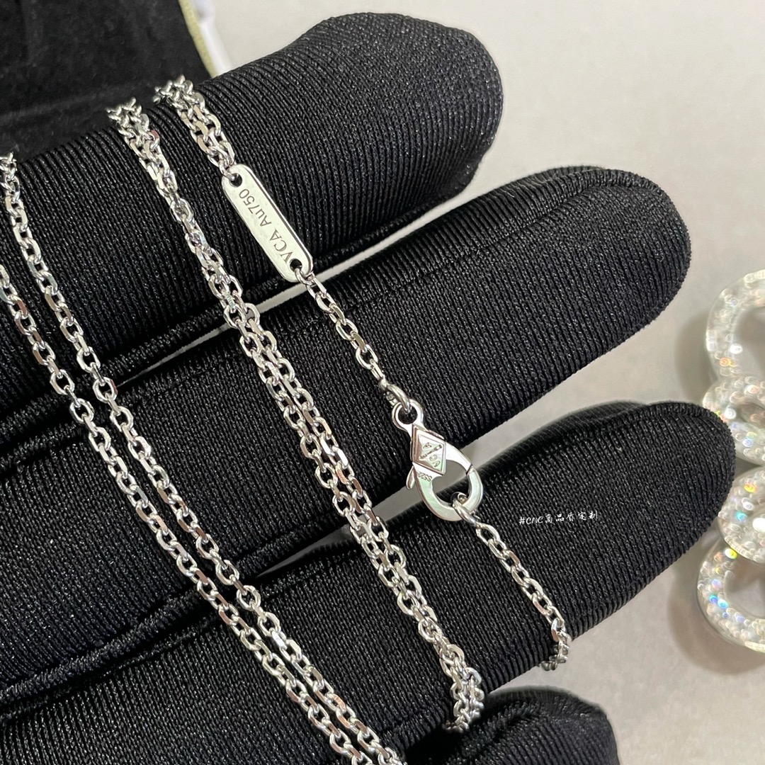 VCA Hollow Flower Detachable Pendant Necklace & Brooch 2-in-1 - Best Replica Jewelry™