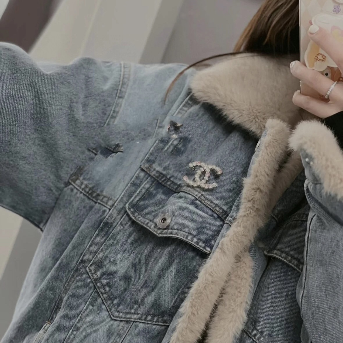 Chanel Elegant Pink Diamond Coco Brooch - Best Replica Jewelry™