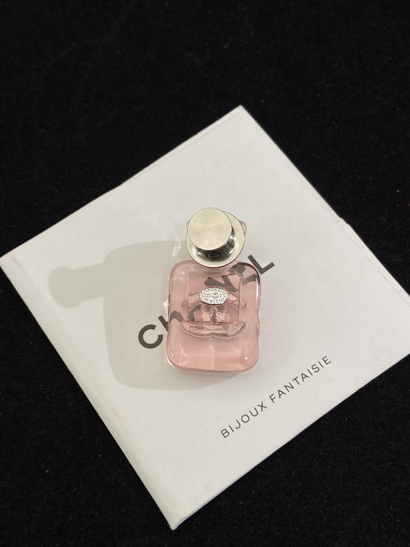 Chanel Pink Jelly Perfume Bottle Brooch - Best Replica Jewelry™