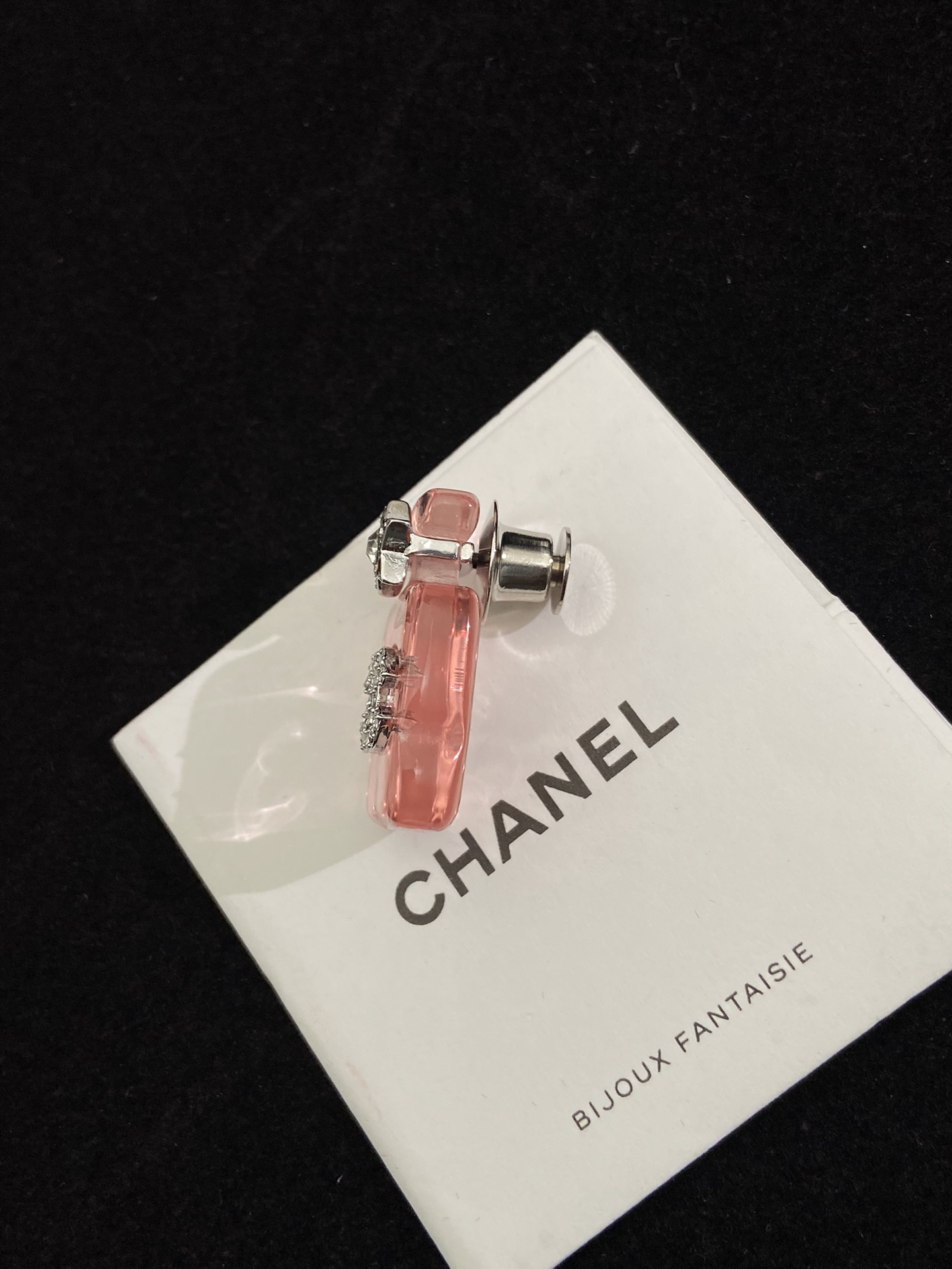 Chanel Pink Jelly Perfume Bottle Brooch - Best Replica Jewelry™