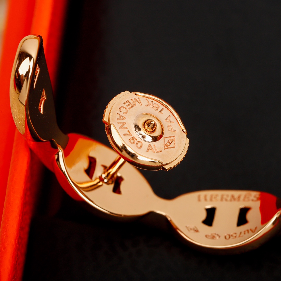 Hermes Pig Nose Half Hoop Earrings - Best Replica Jewelry™