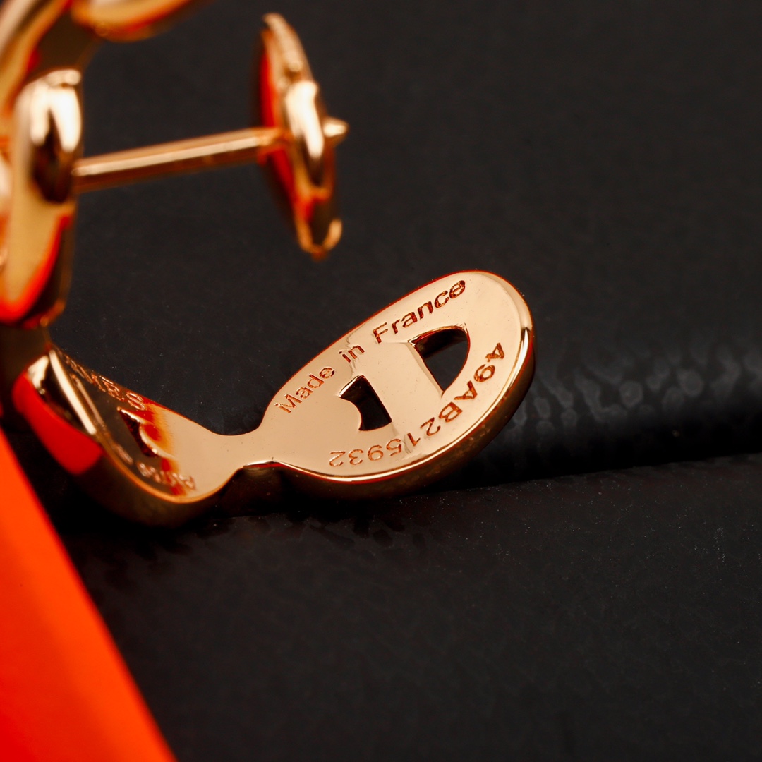 Hermes Pig Nose Half Hoop Earrings - Best Replica Jewelry™