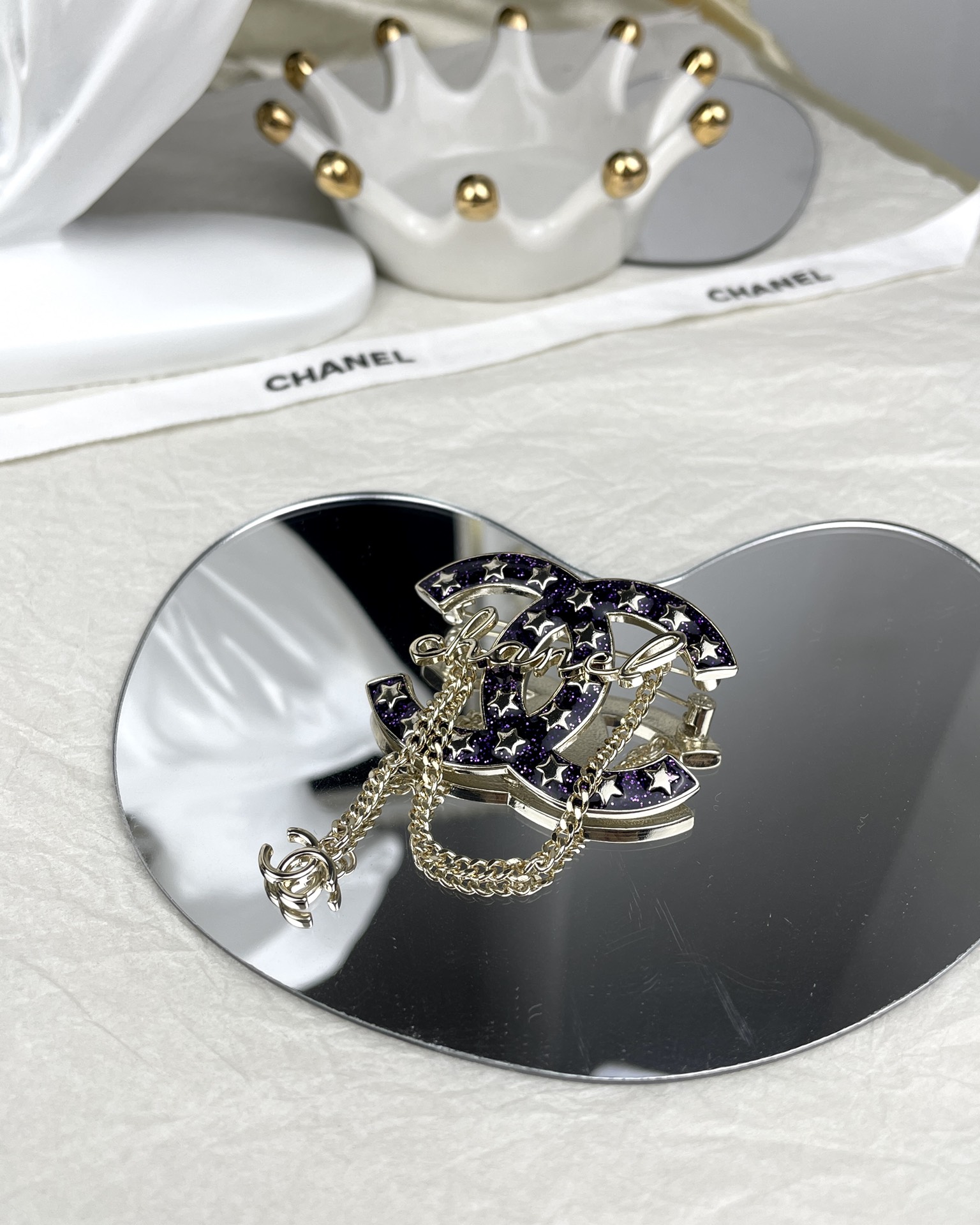 Chanel Star Enamel Coco Brooch Earrings - Best Replica Jewelry™