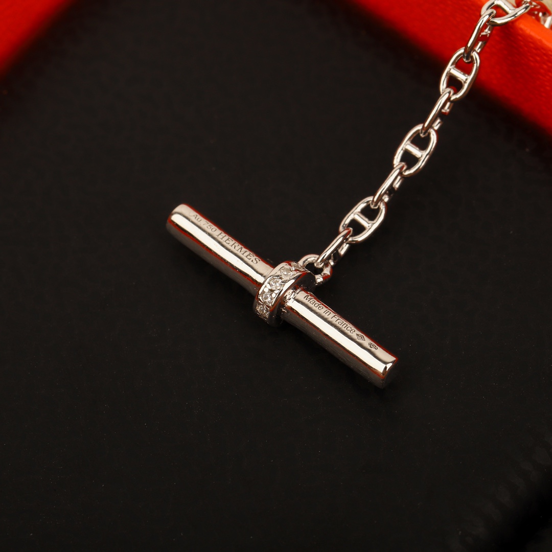 Hermes OT Clasp Two Layers Pig Nose Silver Bracelet - Best Replica Jewelry™