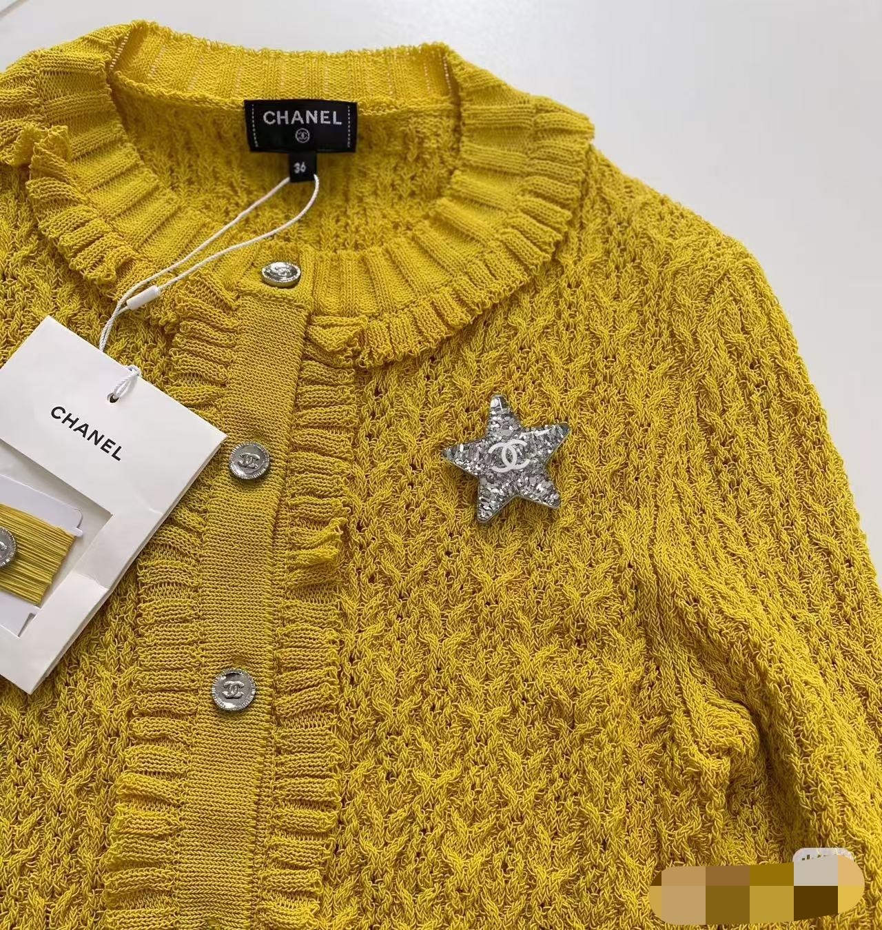 Chanel Silver Star Brooch - Best Replica Jewelry™