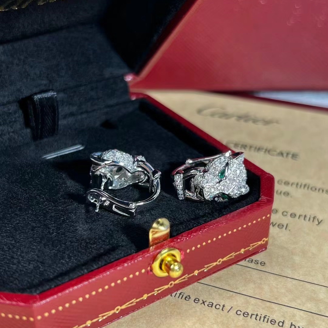 Cartier Unisex Men Leopard Head Earring - Best Replica Jewelry™