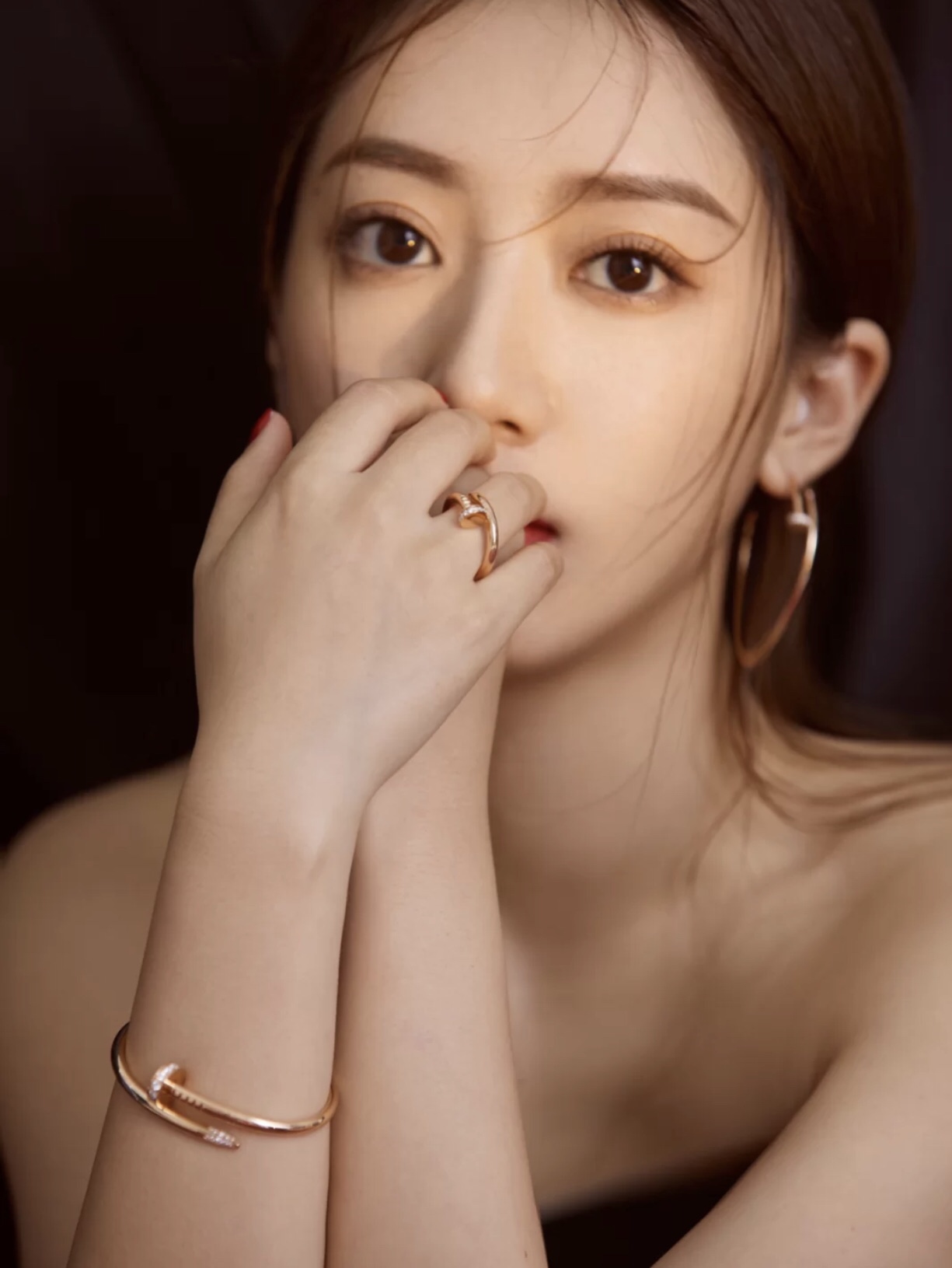 Cartier Juste un Clou Hoop Earrings Necklace Ring in Rose Gold - Best Replica Jewelry™