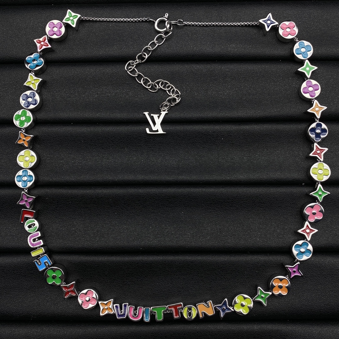Louis Vuitton Multi Color Monogram Necklace - Best Replica Jewelry™