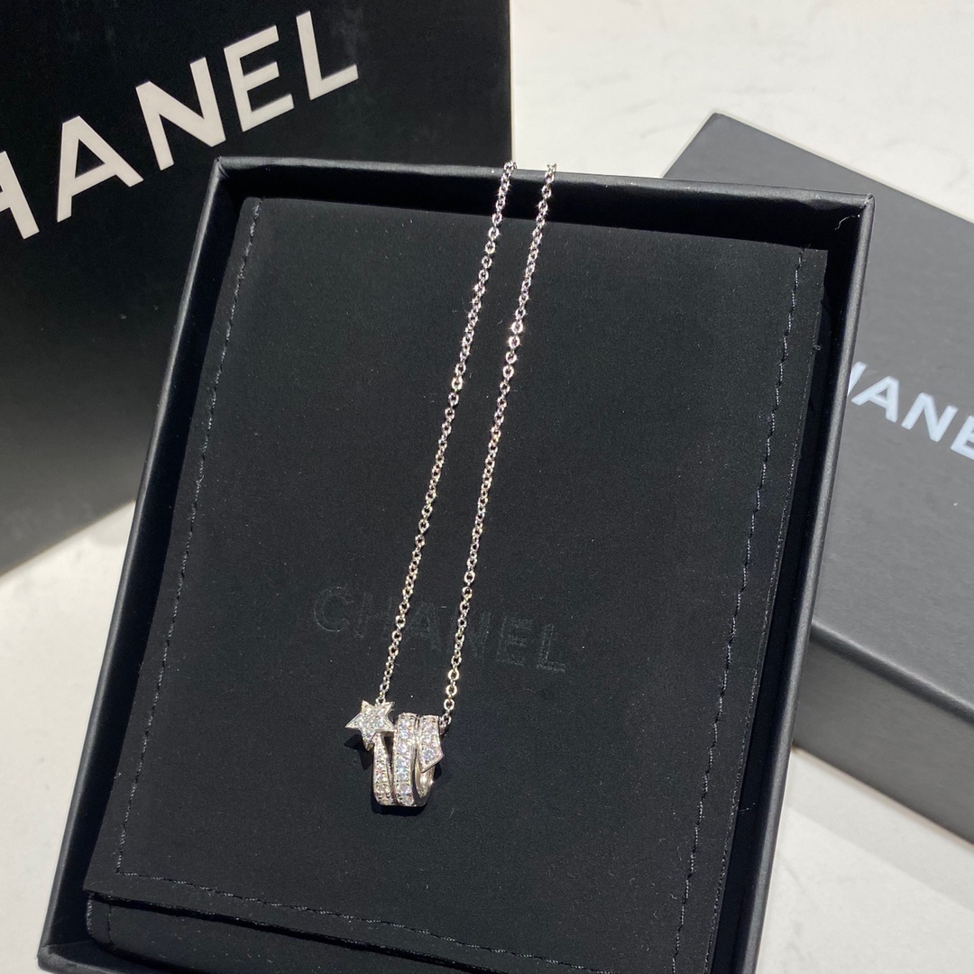 Chanel Etoile Filante Comete Necklace - Best Replica Jewelry™