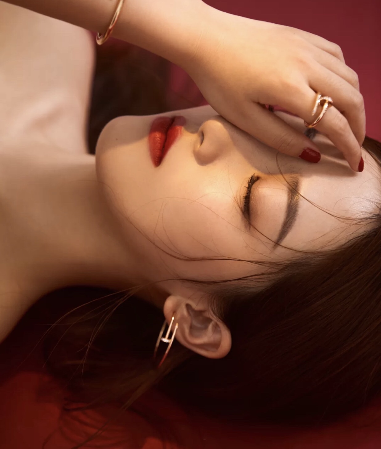 Cartier Juste un Clou Hoop Earrings Necklace Ring in Rose Gold - Best Replica Jewelry™