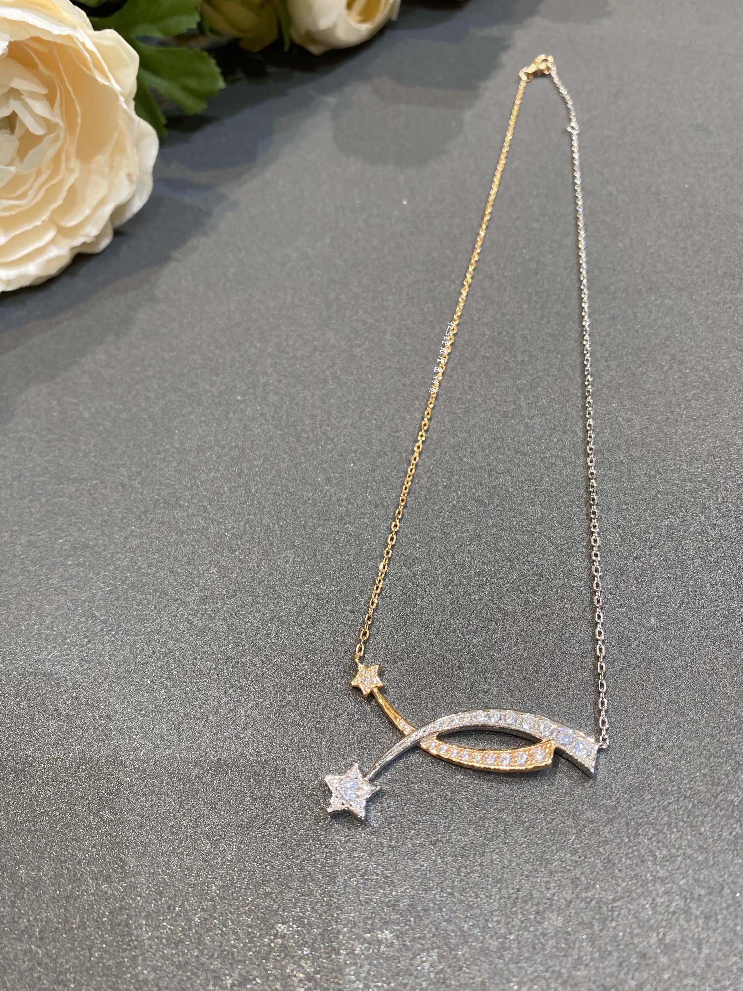 Chanel Mixed Metal Colors Comete Necklace - Best Replica Jewelry™