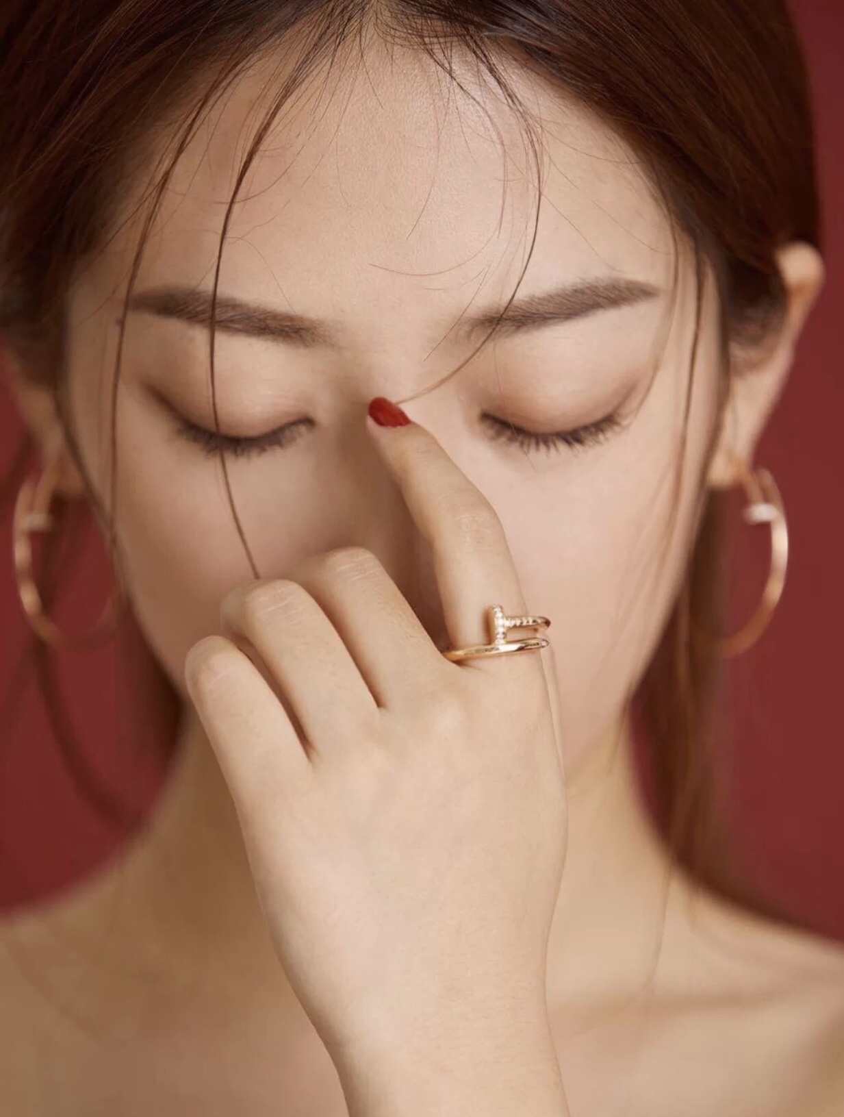 Cartier Juste un Clou Hoop Earrings Necklace Ring in Rose Gold - Best Replica Jewelry™