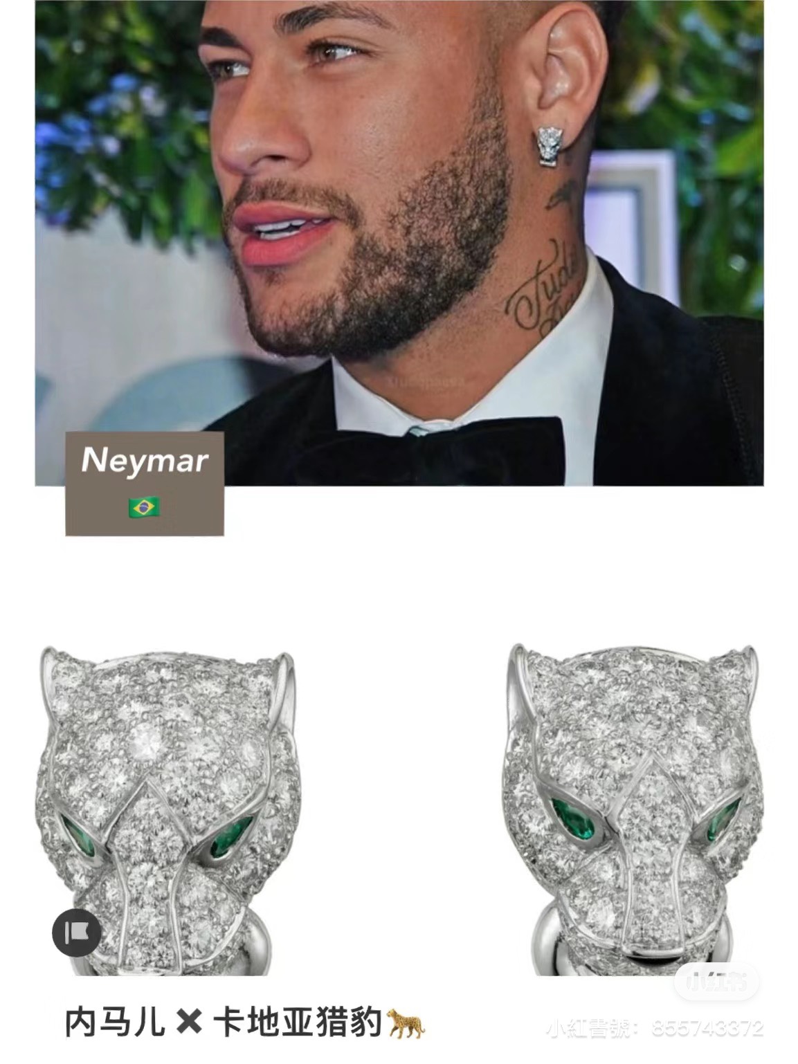 Cartier Unisex Men Leopard Head Earring - Best Replica Jewelry™