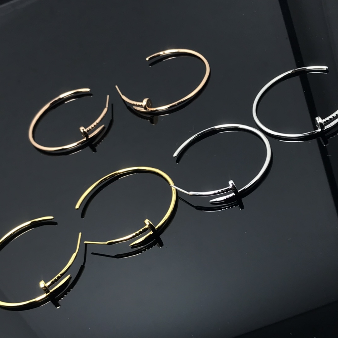Cartier Juste un Clou Hoop Earrings, Large Model - Best Replica Jewelry™